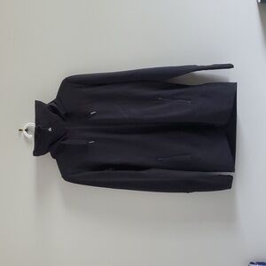 Lululemon Women's Athletica Black Zip-Up Long Jacket Hoodie Size M